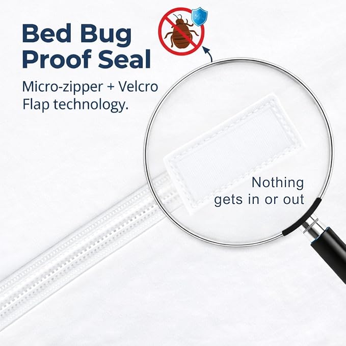 Guardmax Jersey Knitted Twin Zippered Mattress Encasement - Image 3