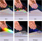 36 Sheets Holographic Laminate Sheets 8.5x11 Inch Self Adhesive 6 Patterns | - Image 4