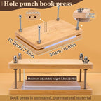 JUPEAN Bookbinding Kit, Book Making Kit, Bookbinding Punching Guide Set - Image 3