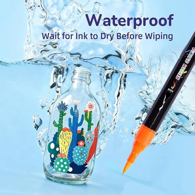WINSONS Acrylic Markers, 60 Dual-Tip Paint Pens - Image 5