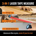 The Almighty Ruler Laser Tape Measure | Laser Distance Measurer, Heavy-Duty Tool - Image 2