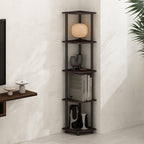 Furinno Turn-N-Tube Storage Shelves, 5-Tier Book Shelf, Corner Shelf, Toolless by Furinno-FitsYourSpaceFitsYourBudget