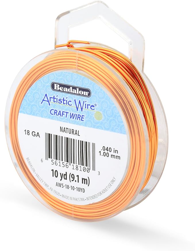 Artistic Wire, 18 Gauge Tarnish Resistant Colored Copper Craft Wire, 10 yd by Unknown