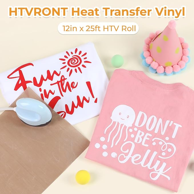 HTVRONT Purple HTV Roll Heat Transfer Vinyl - Image 7