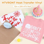 HTVRONT Purple HTV Roll Heat Transfer Vinyl - Image 7