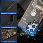 Case for Samsung Galaxy S25 Ultra Case, Skeleton Reader Goth Floral Design - Image 4