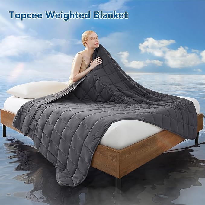 Topcee Weighted Blanket for Adult All-Season Summer Fall Winter Cooling - Image 2