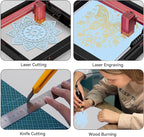 8 Pack Baby Blue Basswood for Laser Cutting, for Laser Engraving, DIY Craft - Image 3
