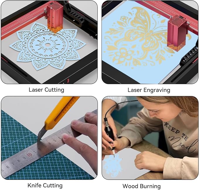 8 Pack Baby Blue Basswood for Laser Cutting, for Laser Engraving, DIY Craft - Image 3