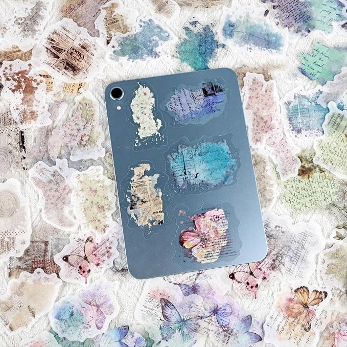 Vintage Aesthetic Stickers for Junk Journaling Supplies, Dual Materials - Image 8