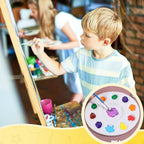 200 Pack Back to School Paint Palettes Bulk 6.7 Inch Round Washable Plastic - Image 4