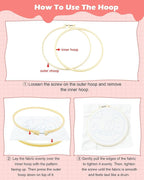FIVEIZERO DIY Punch Needle Kit for Beginners, Yarn Punch Needle Art Craft Kit - Image 3