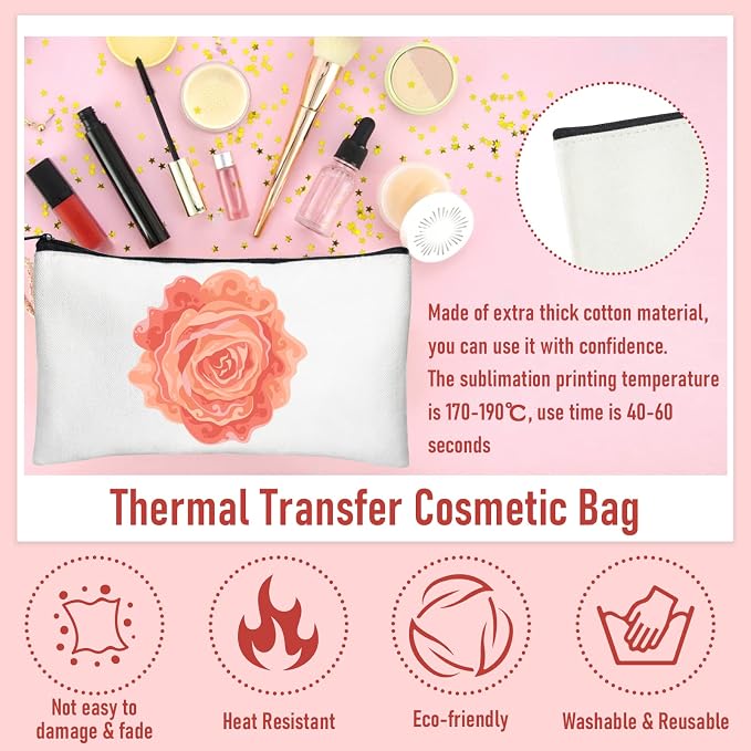 Legigo Blank Canvas Bag Zipper Pouch Makeup Bags Bulk - Image 3