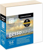 Ampersand Art Supply Museum Series Gessobord | 6x6 | 2" Cradled Profile | Gesso by AmpersandArtSupply