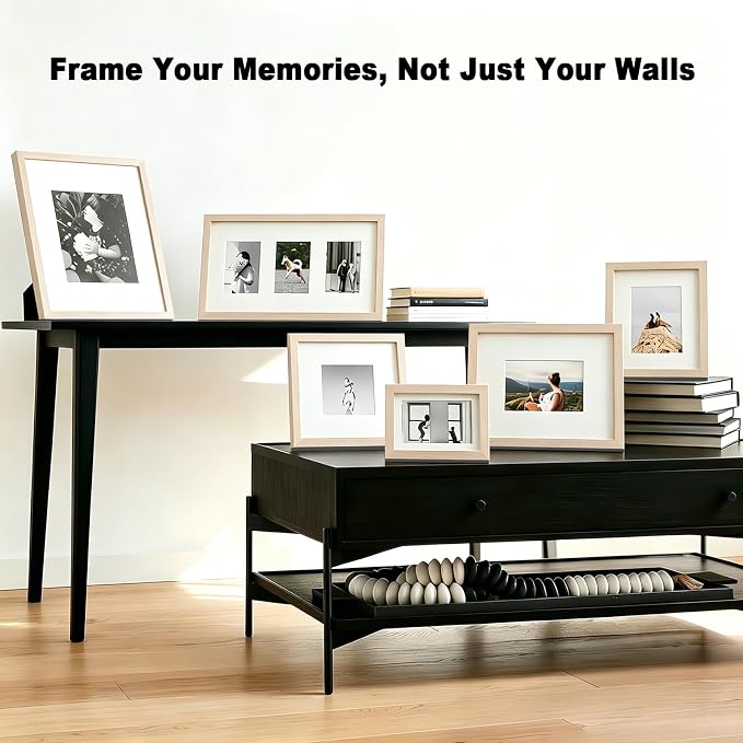 RPJC 5x7 Picture Frames Made of Solid Wood High Definition Glass - Image 3