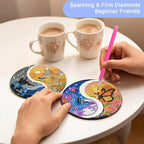 8-Pack Diamond Art Coaster Kit - Image 4