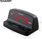 Sharp Digital Alarm Clock with Keyboard Style Controls, Battery Back-up - Image 5
