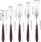 10 PCS Palette Knife, Flexible Stainless Steel Palette Knife Set | Painting - Image 4