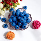 240Pcs 16mm Navy Blue Wood Beads - Image 7