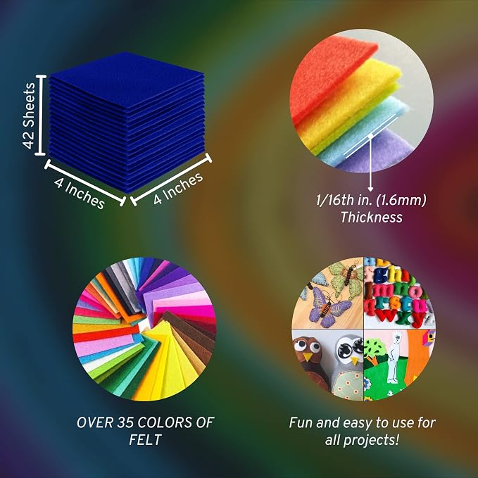 FabricLA Acrylic Felt Sheets for Crafts - Image 3