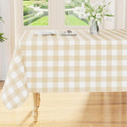 Smiry Rectangle Table Cloth, Waterproof Vinyl Tablecloth by Smiry