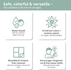 Window Paint Set 4 Seasons – Stained Glass Paint Kit - Image 4