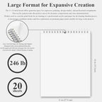 Fuxi Acrylic Paint Book Pad, 11x14 Inch 246lb/400GSM Art Paper - Image 2
