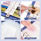 A5 Kpop Photocard Binder, PU Leather 6-Ring Album - Image 3