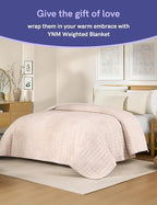YnM 12lbs Weighted Blanket for Adults, Linen Heavy Bed Throw Blanket - Image 4