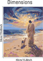 Mrnsiet Paint by Numbers Kit for Adults, Easy Jesus Adult Paint by Number Kits - Image 3
