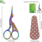 BIHRTC 3.6inch Mini Scissor Bird Crane Embroidery Scissors Stainless Steel - Image 2