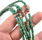 148pcs 3x2mm Dark Green Natural Sea Sediment Imperial Jasper Heishi Disc - Image 4