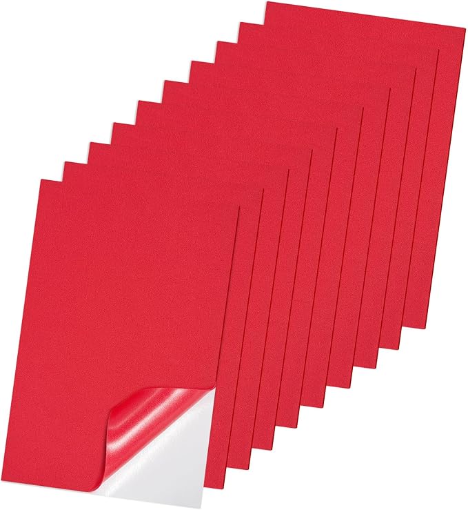 Adhesive Foam Sheets, 7x11.3 Inch Craft Eva Foam Sheets, 2mm Thick 10 Pcs by Xirlivpc