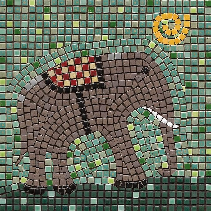 Adult Mosaic Art Kit: Craft Projects to Keep You Busy, Square 7inch India by ALEA+Mosaic