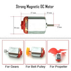 EUDAX 6 Set DC Motors Kit, Mini Electric Hobby Motor 3V -12V 25000 RPM Strong - Image 3
