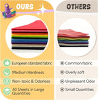 moinkerin 40Pcs Felt Sheets for Crafts - Image 3