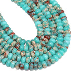 Songxi 5x8mm Natural Green Shoushan Stone Rondelle Beads, Gemstone - Image 7