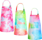 SATINIOR 3 Pack Kids Apron Rainbow Tie Dye Toddler Aprons by SATINIOR
