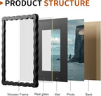 8X10 Wavy Picture Frame With Mat - Image 4