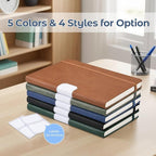 College Ruled Notebook, 5 Pack A5 Hardcover Leather Notebook - Image 6