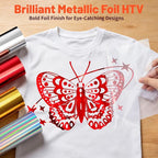 TECKWRAP Metallic Red Heat Transfer Vinyl - Image 4