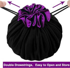 SIQUK Large Dice Bag with Pockets Drawstring Dice Bag DND Dice Storage Bag Big - Image 4