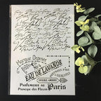 TIAMECH A4 Reusable Vintage Script French Words Stencil - Image 7