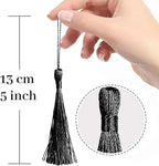 100 Pcs Black Mini Tassels 13cm/5 Inch - Image 2