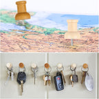 120Pcs Wooden Thumb Tacks, 7 Shapes Push Pins - Image 6