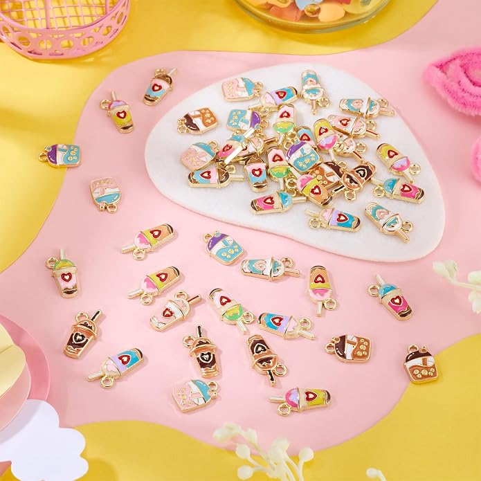 Enamel Food Charms Cute Assorted Food Pendants Sweet Dessert Charms - Image 5