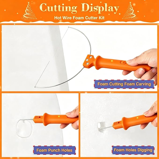 VCC Electric Foam Cutter, 9 in 1 Hot Knife Tool Kit - Image 4