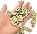 DIYOMR 200Pcs Hollow Wood Pieces Unfinished Wooden Vintage Embellishments - Image 4