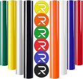 HTVRONT Puff Vinyl Heat Transfer-8 Pcs 3D Puff Vinyl in 8 Assorted Colors | 3D by HTVRONT