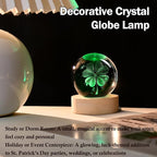 3D Four-Leaf Clover Crystal Ball 60mm Good Luck Gifts Ideas - Image 3
